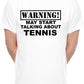 Warning May Talk About Tennis Wimbledon Mens T-Shirt