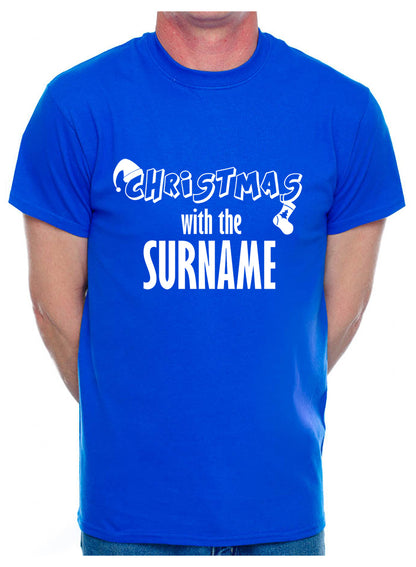 Personalised Mens T-Shirt Christmas With Any Name
