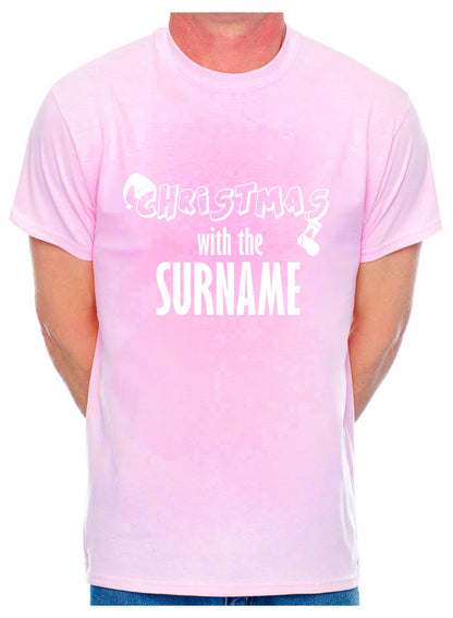 Personalised Mens T-Shirt Christmas With Any Name