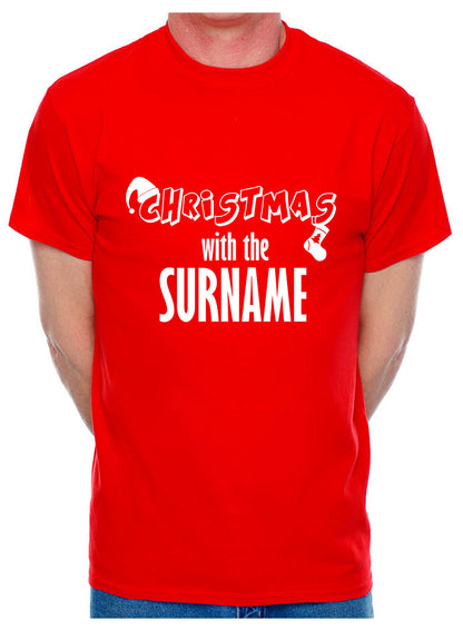 Personalised Mens T-Shirt Christmas With Any Name
