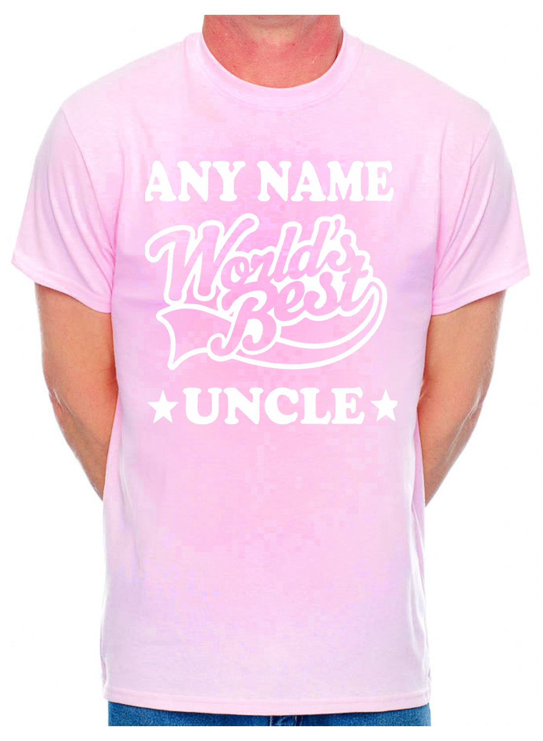 Personalised Mens T-Shirt Worlds Best Uncle Any Name Nephew Niece