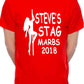 Mens Custom Stag Do T-Shirts Your Choice Of Name Steve's Stag Night
