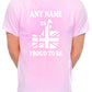 Personalised Mens T-Shirt Proud To Be British Any Name Custom