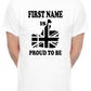 Birthday Tee Customise This Mens T-Shirt Proud To Be British First Name