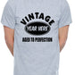 Personalised Mens T-Shirt Birth Year Here Custom