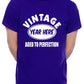 Personalised Mens T-Shirt Birth Year Here Custom