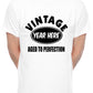 Personalised Mens T-Shirt Birth Year Here Custom