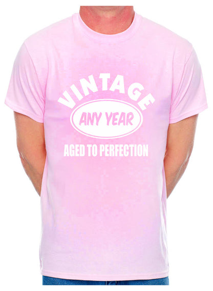 Customised T-Shirt Born In Any Year You Choose Mens