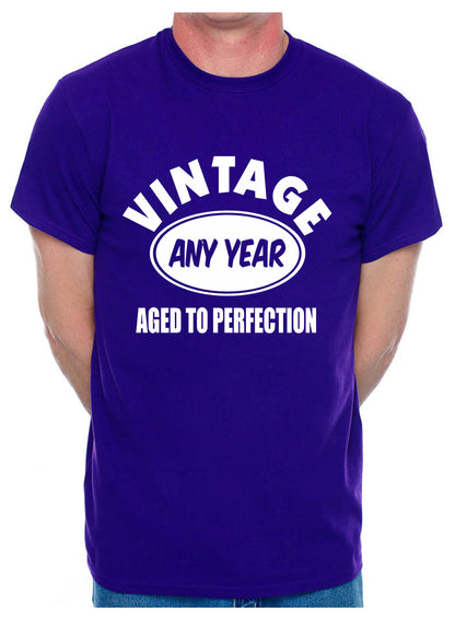 Customised T-Shirt Born In Any Year You Choose Mens