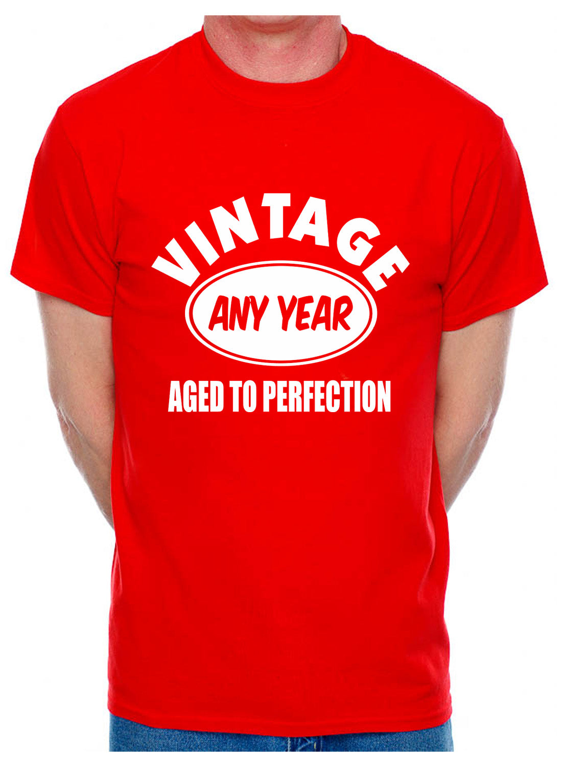 Customised T-Shirt Born In Any Year You Choose Mens