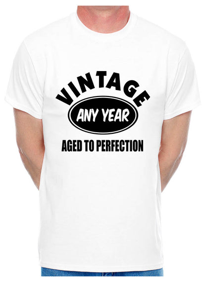 Customised T-Shirt Born In Any Year You Choose Mens