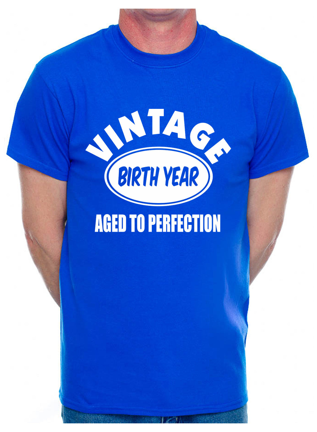 Customised Mens T-Shirt Gift Birth Year Here Vintage