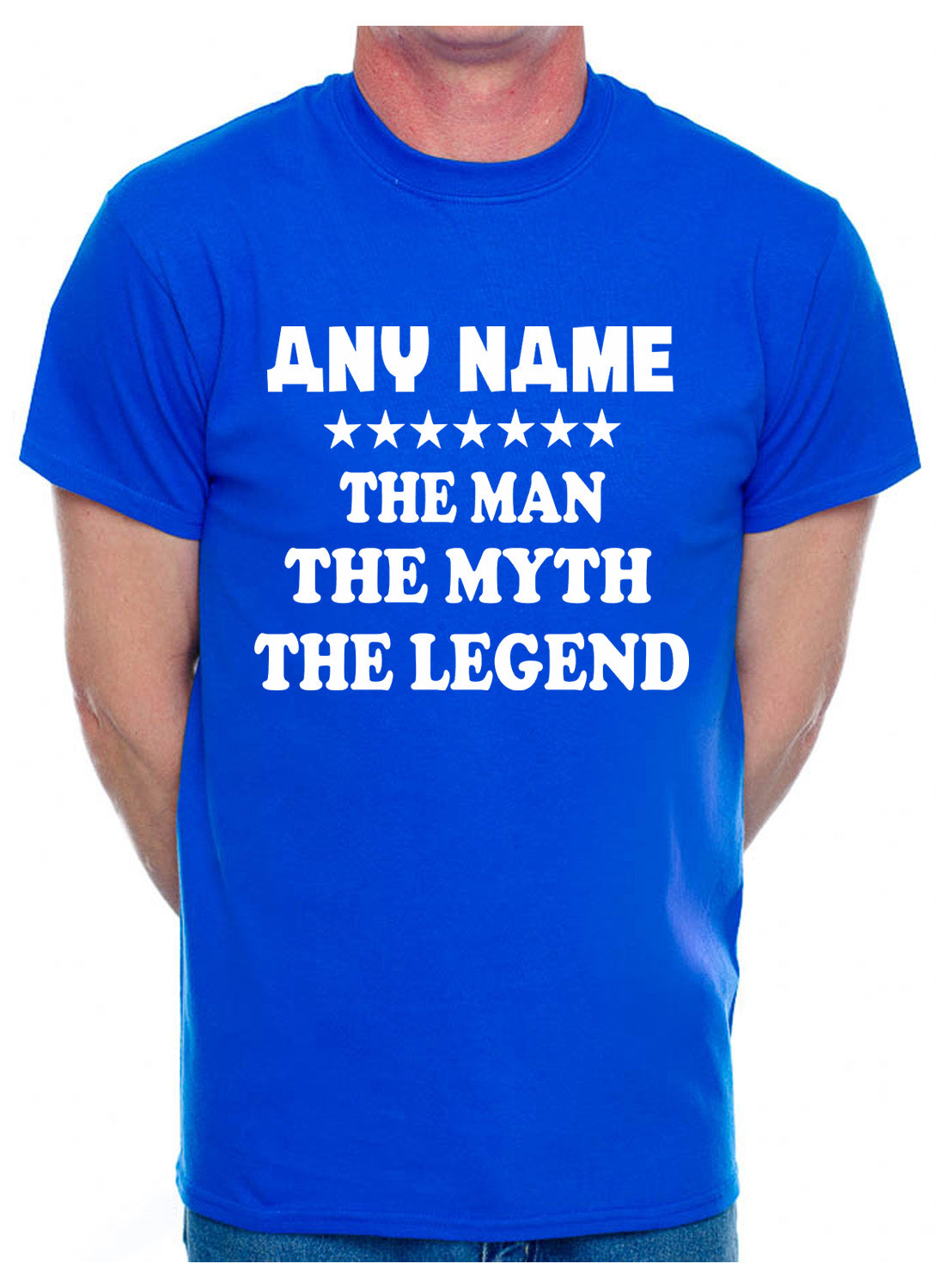 Personalised Mens T-Shirt The Man The Myth Any Name Here
