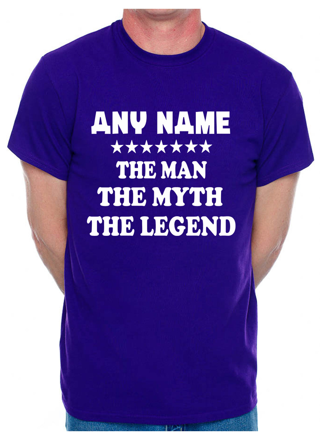 Personalised Mens T-Shirt The Man The Myth Any Name Here