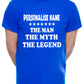 Custom T-shirt For Men The Man The Myth Personalise Name