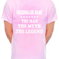 Custom T-shirt For Men The Man The Myth Personalise Name