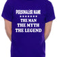 Custom T-shirt For Men The Man The Myth Personalise Name