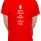 Mens Personalised Pub Keep Calm T-Shirt With Your Pub Name