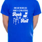 Personalised Men's T-Shirt Rock & Roll  Birthday Age Your Age Here Man's Tee