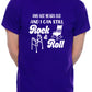Personalised Men's T-Shirt Rock & Roll  Birthday Age Your Age Here Man's Tee