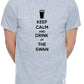 Customised Adult T-Shirt Keep Calm And Drink At The Swan Any Pub Name