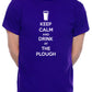 Mens Personalised Pub Keep Calm T-Shirt The Plough Or Any Pub You Like