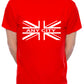 Personalised Mens T-Shirt Union Jack Any City Name Your Choice Of Name