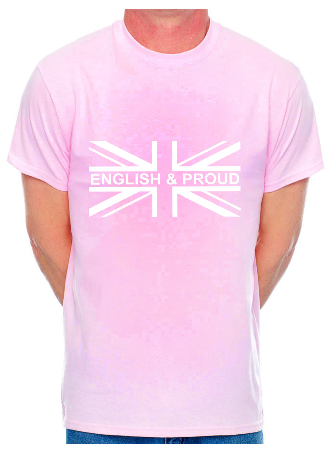 Personalised Mens T-Shirt Union Jack English & Proud Country Of Your Choosing