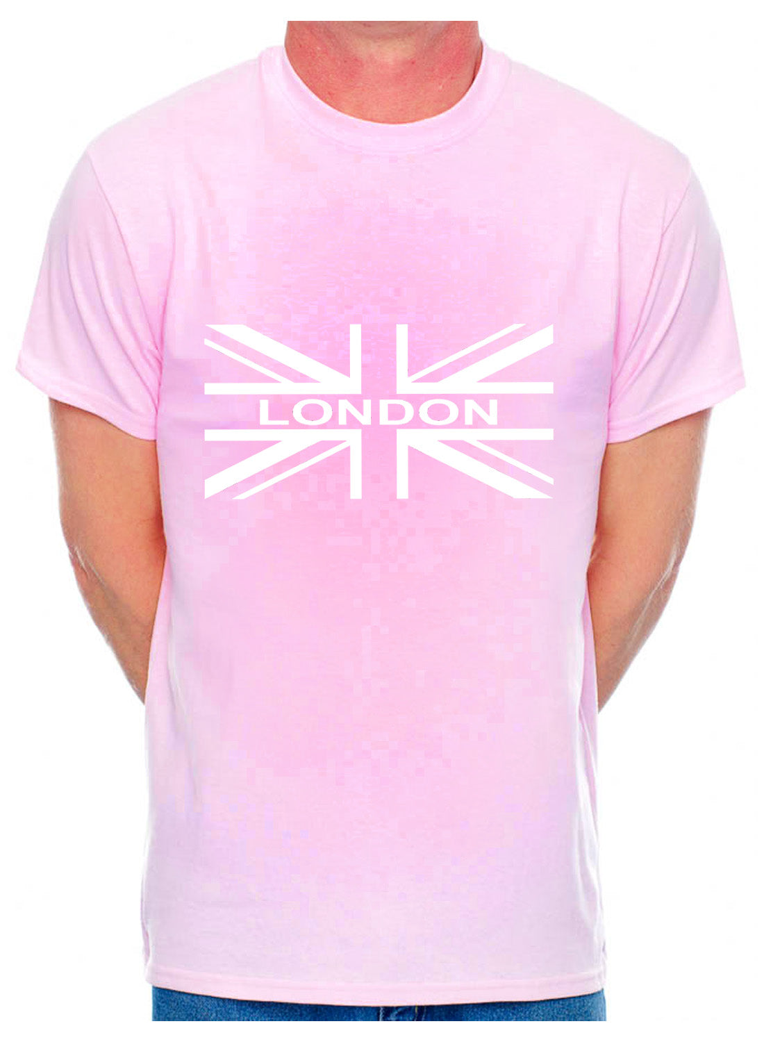Personalised Mens T-Shirt Union Jack London Any Town City Name