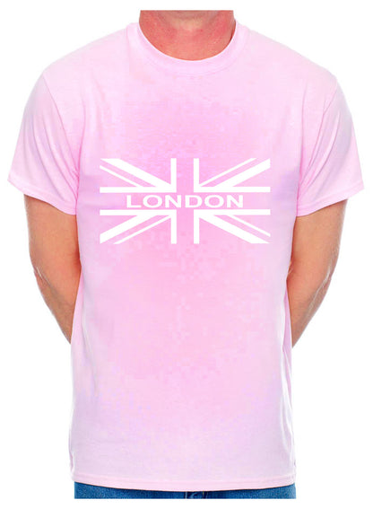 Personalised Mens T-Shirt Union Jack London Any Town City Name