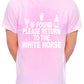 Custom Mens T-Shirt If Found Return To White Horse Pub Choose Your Pub Name