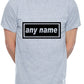 Personalised Mens T-Shirt Any Name You Choose The Name Word Song