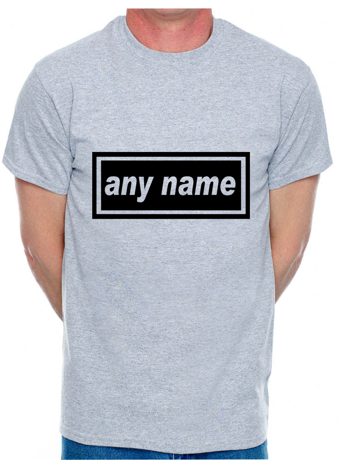 Personalised Mens T-Shirt Any Name You Choose The Name Word Song