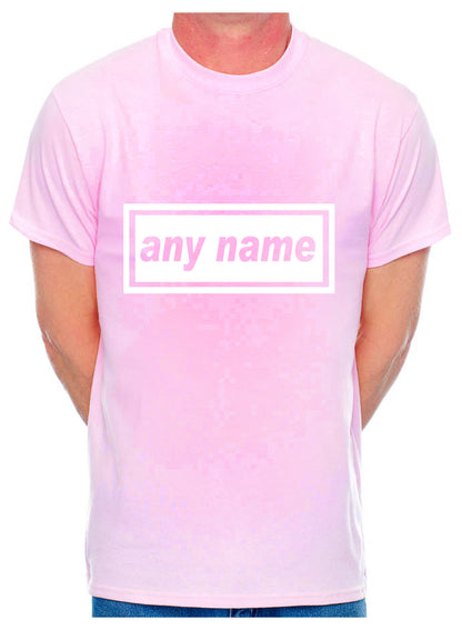 Personalised Mens T-Shirt Any Name You Choose The Name Word Song