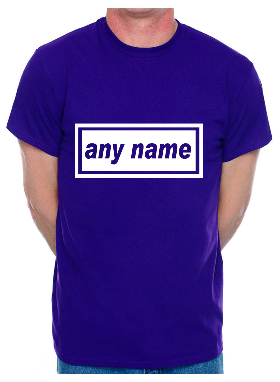 Personalised Mens T-Shirt Any Name You Choose The Name Word Song
