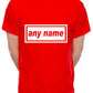Personalised Mens T-Shirt Any Name You Choose The Name Word Song
