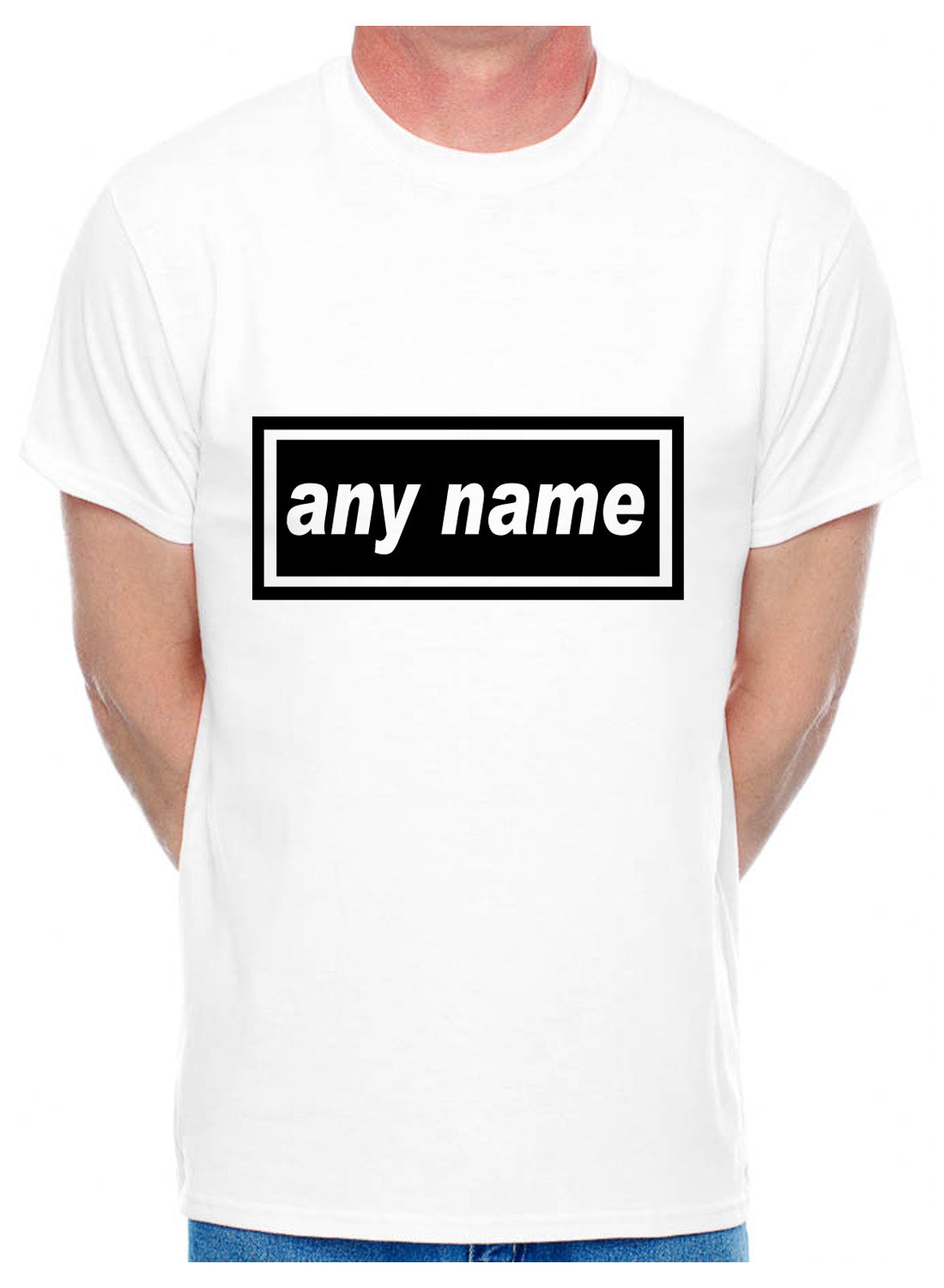 Personalised Mens T-Shirt Any Name You Choose The Name Word Song