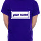 Customised T-Shirt Your Name You Choose The Name Word Song Mens