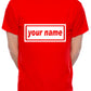 Customised T-Shirt Your Name You Choose The Name Word Song Mens