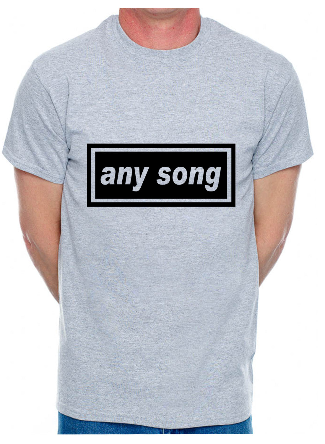 Personalised Adult T-Shirt Any Song Name Or Football City Name You Choose