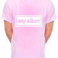 Customised Mens T-Shirt Any Album Title Or Change For Your Name Or Any Word