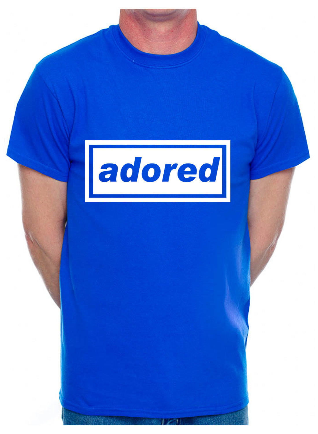 Personalise Your Own Mens T-Shirt Adored You Choose The Name Word Song Album