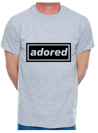 Personalise Your Own Mens T-Shirt Adored You Choose The Name Word Song Album