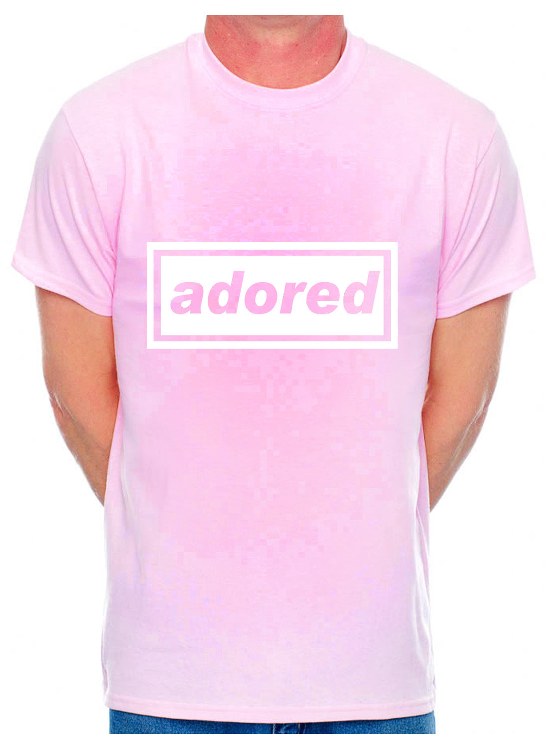 Personalise Your Own Mens T-Shirt Adored You Choose The Name Word Song Album