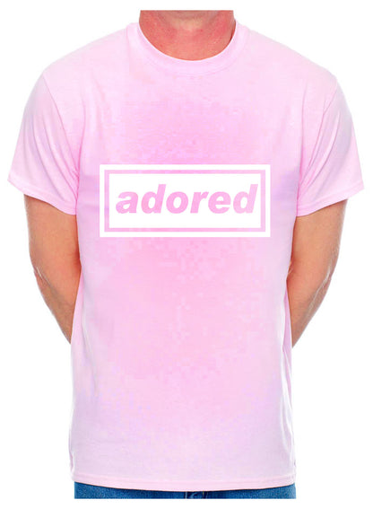 Personalise Your Own Mens T-Shirt Adored You Choose The Name Word Song Album