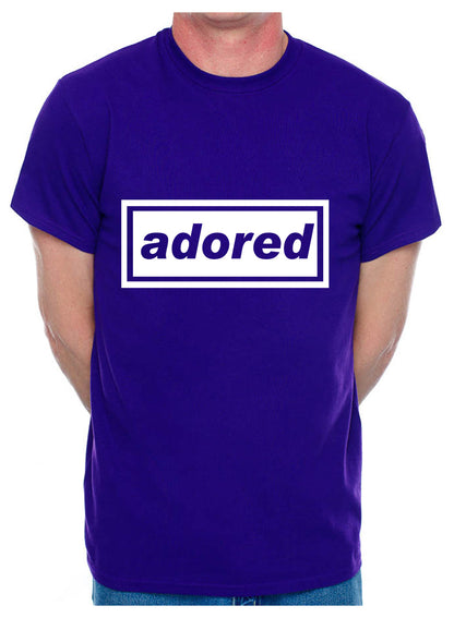 Personalise Your Own Mens T-Shirt Adored You Choose The Name Word Song Album