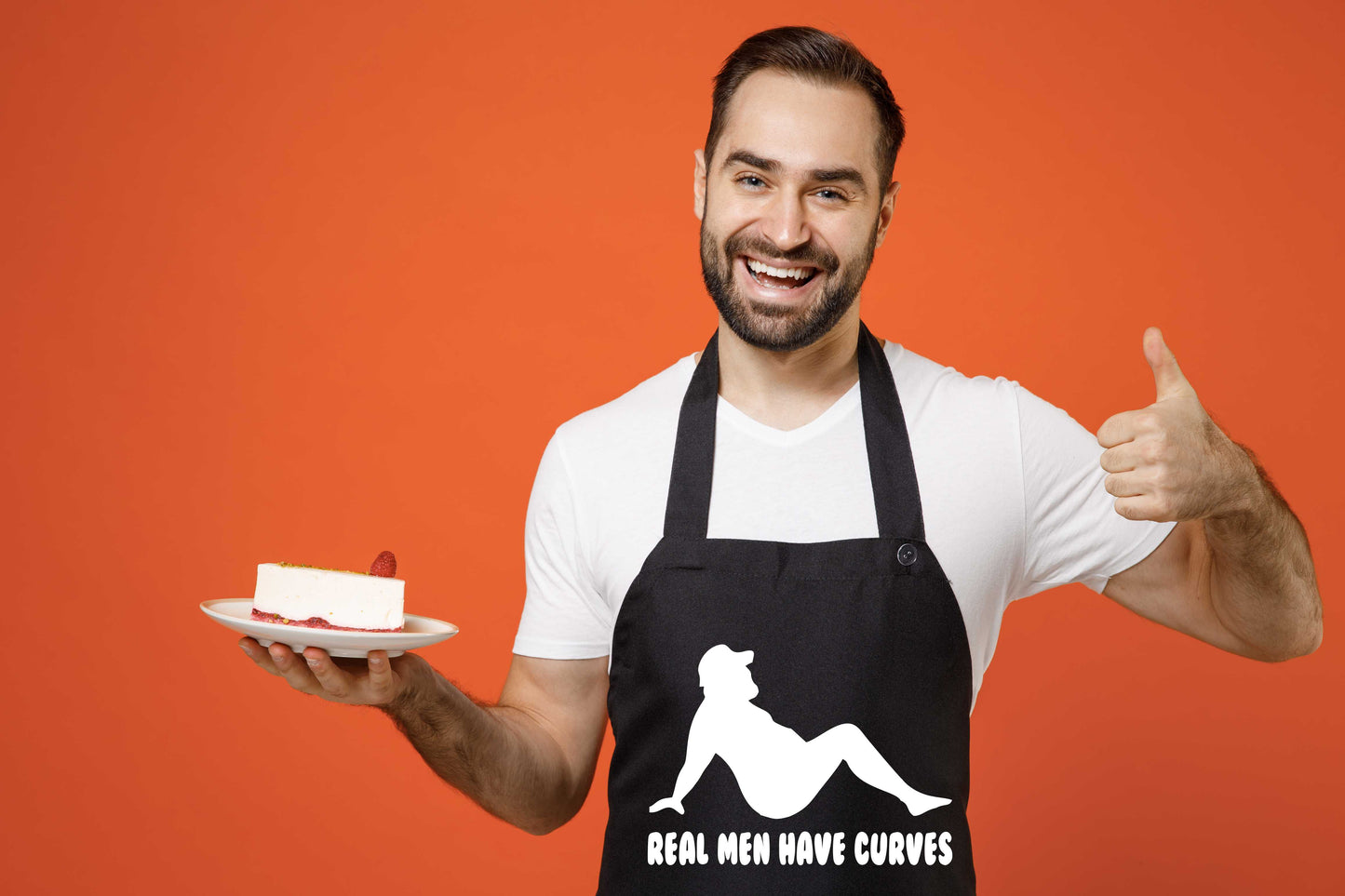 Real Men Have Curves Funny Slogan Unisex BBQ Cooking Apron