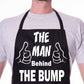 The Man Behind The Bump New Dad BBQ Apron Baking Crafting Cooking Apron