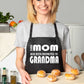 This Mom has been Promoted To Grandma Nan Funny Apron Baking Cooking Apron