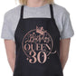 Birthday Queen 30 Ladies Apron 30th Birthday Gift Funny Apron In Rose Gold Design Cooking Apron